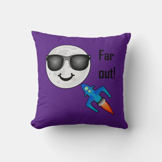 Far Out Design - Kastkudde 16" x 16" Kudde (Framsida)