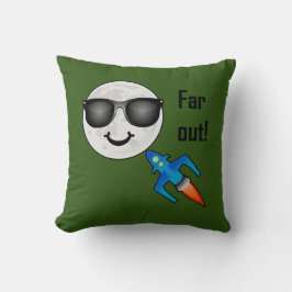 Far Out Design - Kuddöverdrag 16" x 16" Kudde