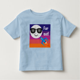 Far Out Design - Peuters finstickade t-shirt
