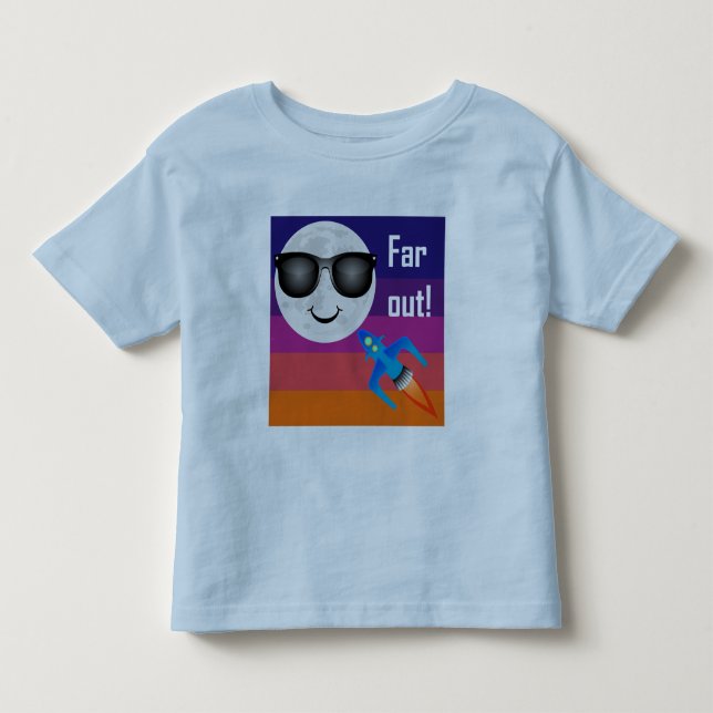 Far Out Design - Småbarns Fine Jersey T-Shirt (Framsida)