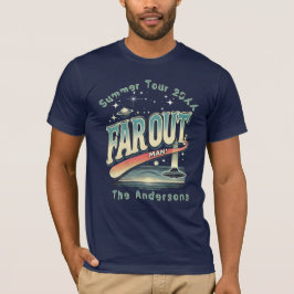 Far Out Man Retro 60's Slogan Personlig Family T Shirt