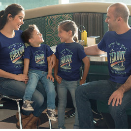 Far Out Man Retro 60's Slogan Personlig Family T Shirt