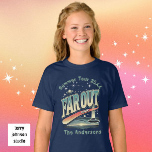 Far Out Man Retro 60's Slogan Personlig Family T Shirt
