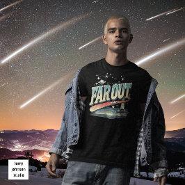 Far Out Man Retro 60's Slogan Personlig T Shirt