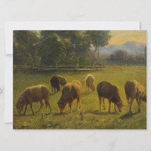 Får på landsbygden (av Rosa Bonheur) Kort