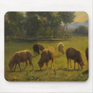 Får på landsbygden (av Rosa Bonheur) Musmatta