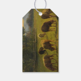 Får på landsbygden (av Rosa Bonheur) Presentetikett