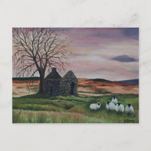 Får på Parkmore-, County Antrim-målning - kort