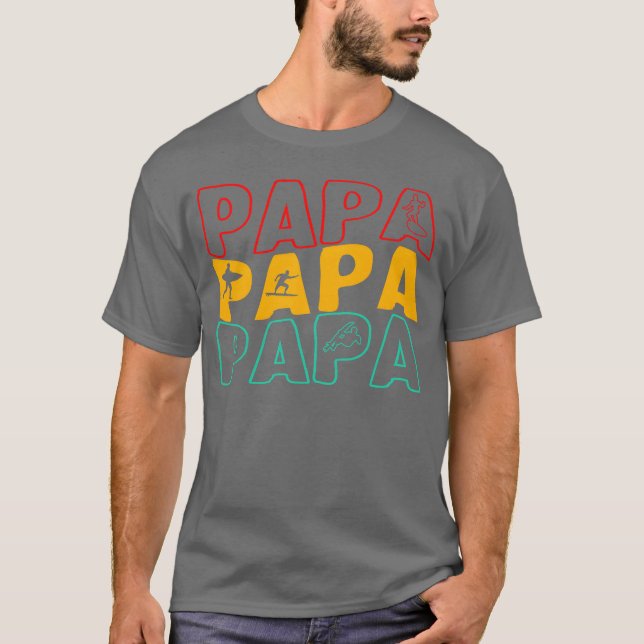 Far Papaee Protector Provider-retrotro T Shirt (Framsida)