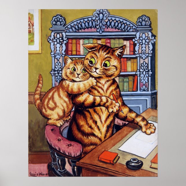 Far (pappa) katt, Louis Wain Poster (Framsidan)