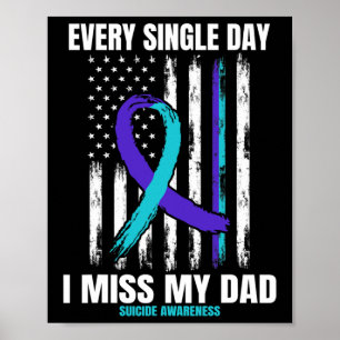 Far Pappa Suicide Awareness Prevention USA Americ Poster