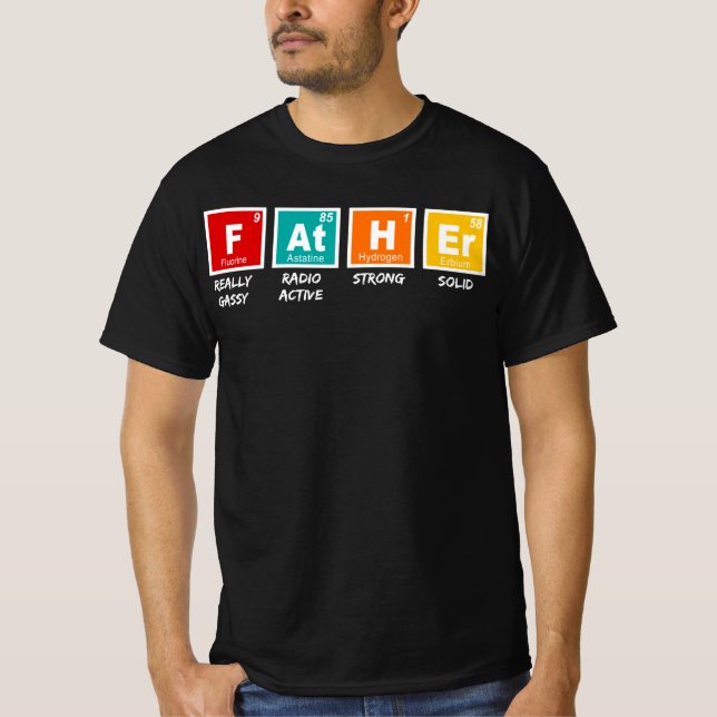 far periodisk bord-vetenskap t shirt (Framsida)