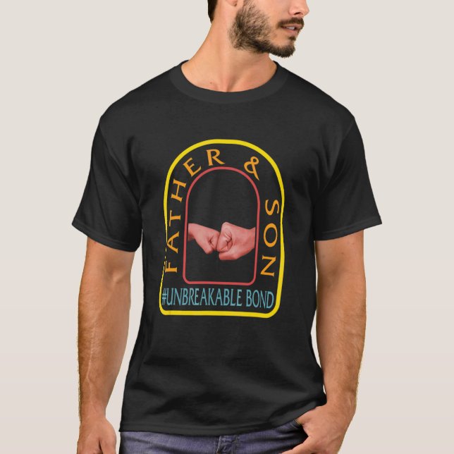 Far Plus son Obrytbar Bond Fars dag Matc T Shirt (Framsida)
