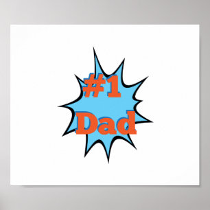 Far Poppa nummer 1 Pappa 1 Poster