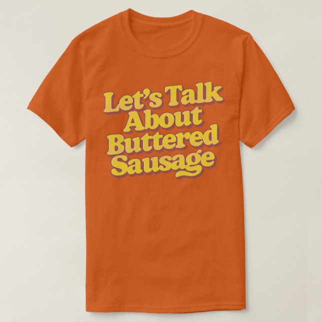 Får prata om nedsänkt korv 2 t shirt (Design framsida)