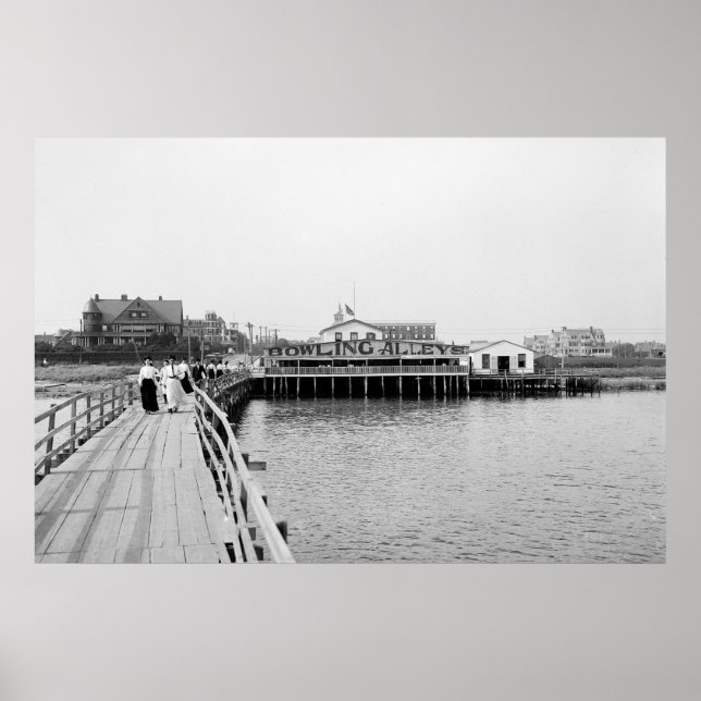 Far Rockaway från inloppet 1904 Poster (Framsidan)