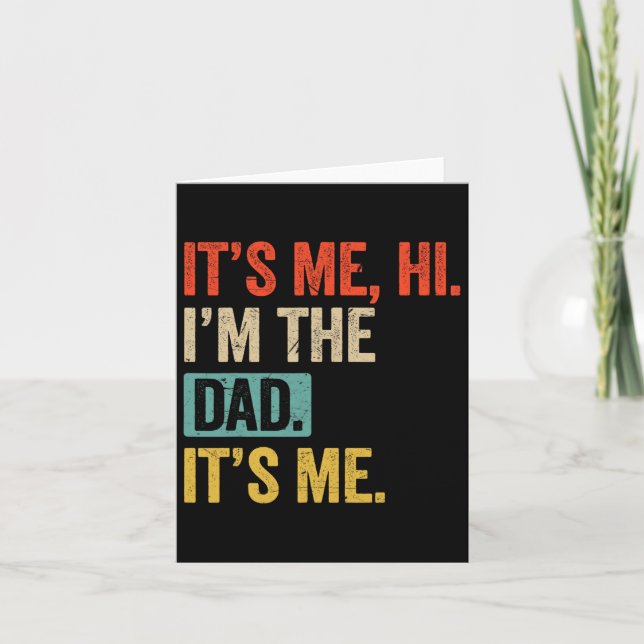 Far&# s Day FUNNY THE Me Hi I&# m Pappa it Kort (Framsida)