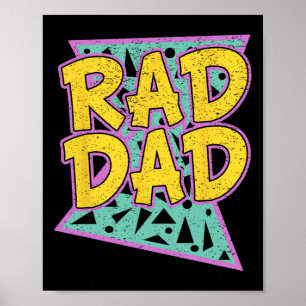 Far&#; s Day Gift for pappa Rad Pappa Shirt Poster