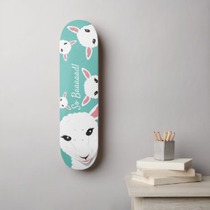 Får Så Dålig Turkos Djur Puns Illustration Mini Skateboard Bräda 18,5 Cm