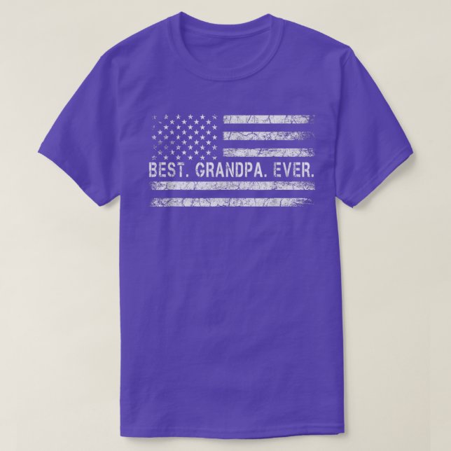 Far säger bäst morfar någonsin med USA:s FLA T Shirt (Design framsida)