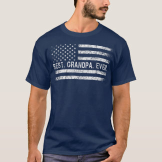 Far say Best Grandpa nånsin med US American Fl T Shirt