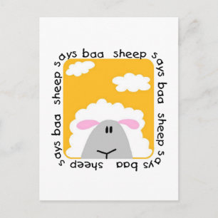 Får Says Baa T-shirts och gåvor Vykort