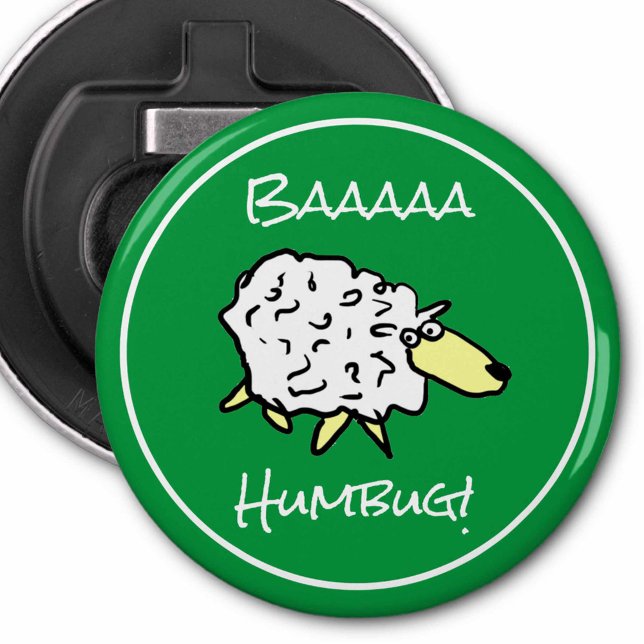 Får Says Baaaa Humbug - jul Flasköppnare (Skapare uppladdad)