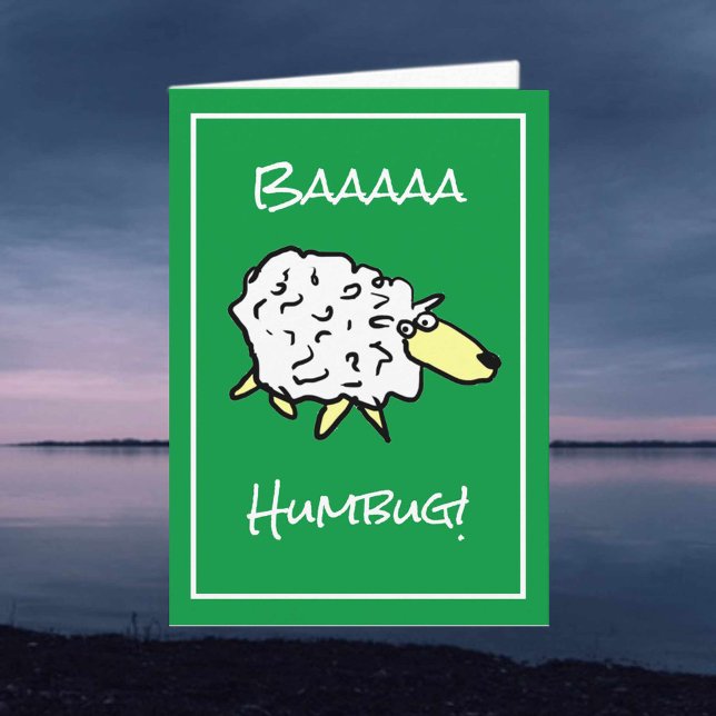 Får Says Baaaa Humbug - jul Kort (Skapare uppladdad)