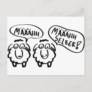 Får schafe määhh määhh selber! vykort