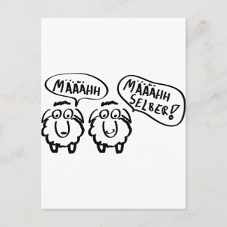 Får schafe määhh määhh selber! vykort