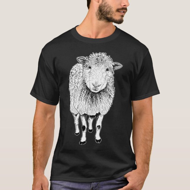 Får Sketch T Shirt (Framsida)