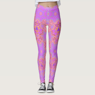 FÅR SLIMMING ~ Rosa Blommigt Leggings