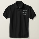 Far som är broderat i Bride<br><div class="desc">En perfekt till Far i Bride, den här broderade klassiska poloskjortan. Anpassa broderiteckensnitt och färg.</div>