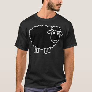 Får som är svart, roligt, skämt, sarkastiskt t shirt