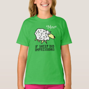 Får som gör intryck på en kon t shirt