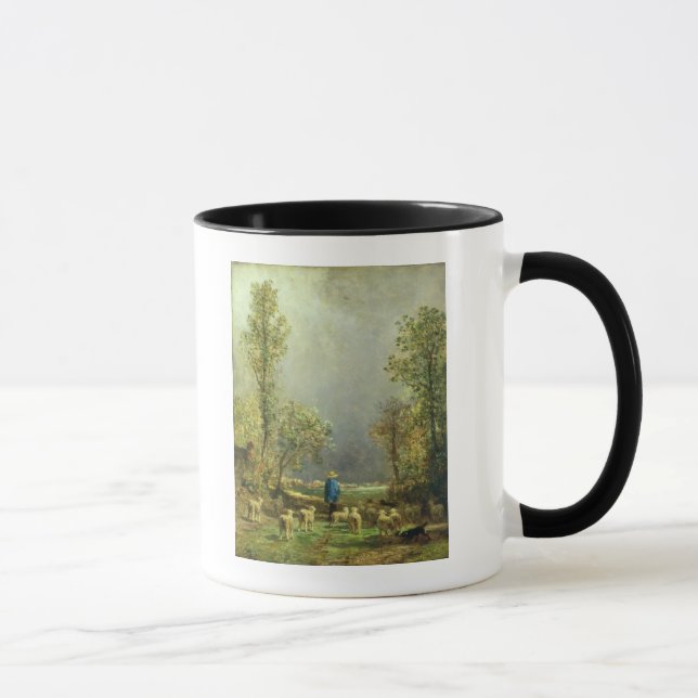 Får som håller ögonen på en storm mugg (Höger)