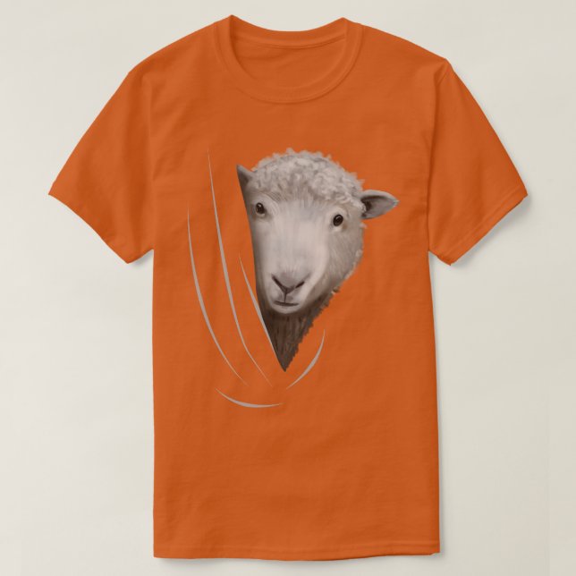 Får som kommer inifrån t shirt (Design framsida)