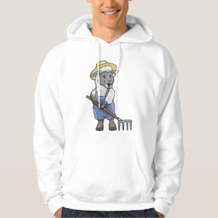 Får som odlare med kummel och fett hoodie