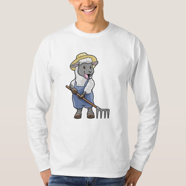 Får som odlare med kummel och fett t shirt (Framsida)
