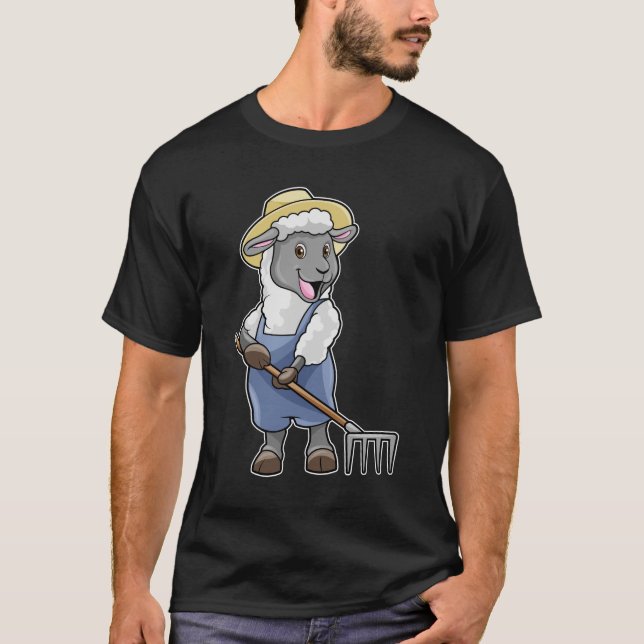 Får som odlare med kummel och fett t shirt (Framsida)