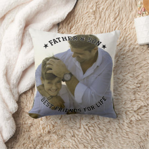 Far & Son Anpassningsbar Photo Best Friend Fars da Kudde