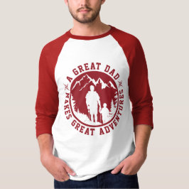 Far & Son Äventyr | FARS DAG | Röd T Shirt