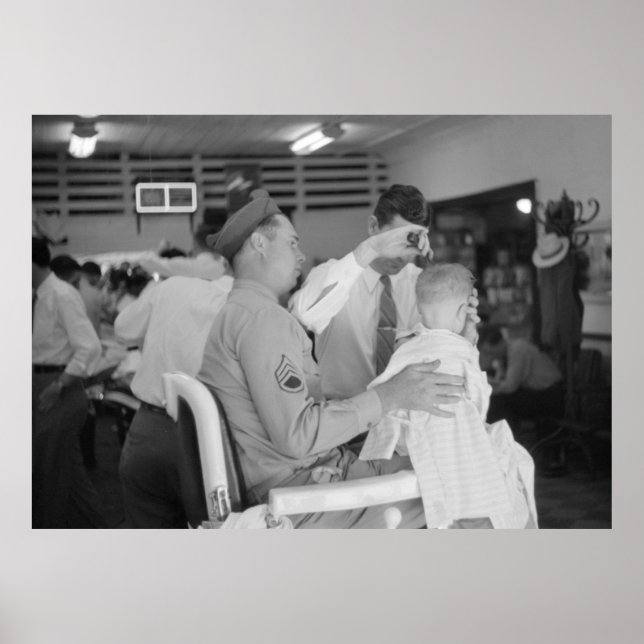 Far Son Barber Experience 1940-talet Poster (Framsidan)