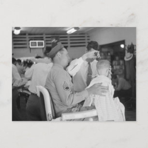 Far Son Barber Experience 1940-talet Vykort