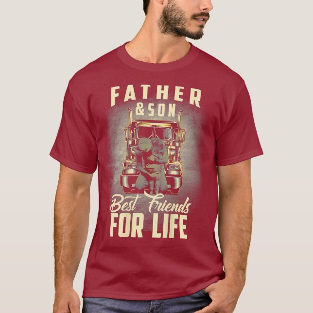 Far Son Best Friends for Life Fars dag T Shirt (Framsida)
