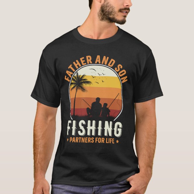 Far Son Fisherman Fisher T Shirt (Framsida)