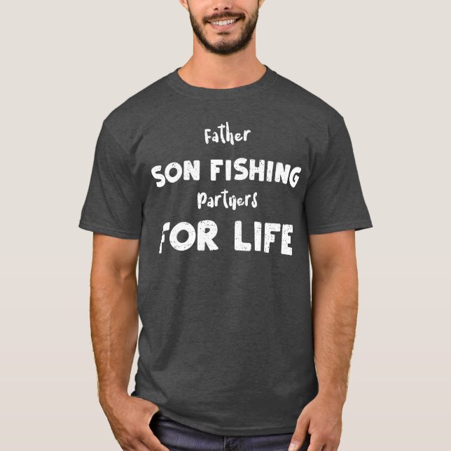 Far Son Fishing Partners för vän T Shirt (Framsida)