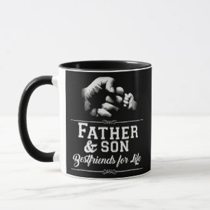 Far Son Friends Fist Bump Pappa Fars dag Mugg