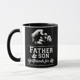 Far Son Friends Fist Bump Pappa Fars dag Mugg