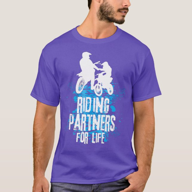 Far Son Riding Partners for Life Motocross T Shirt (Framsida)
